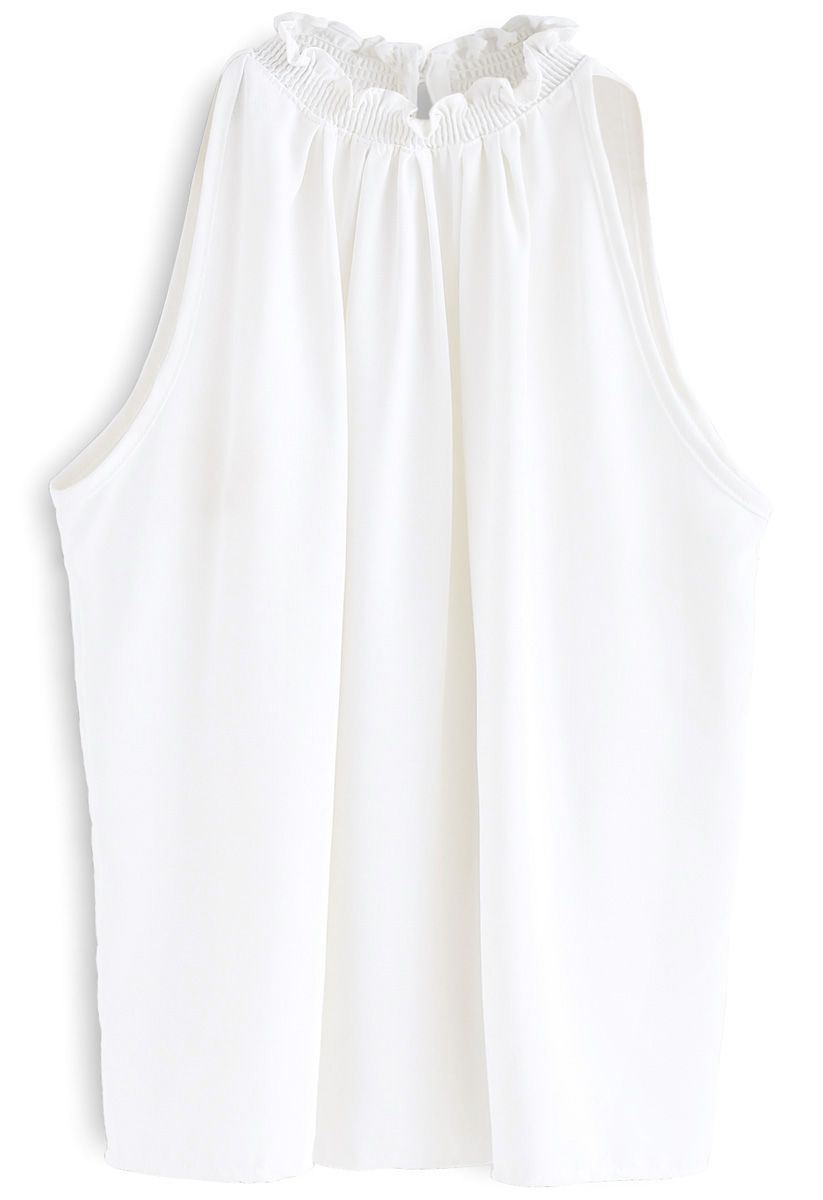 Everlasting Concinnity Sleeveless Top in White